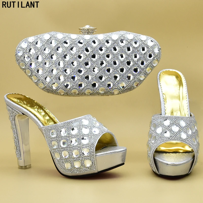 Новые туфли и сумки в африканском стиле итальянские женские без застежки