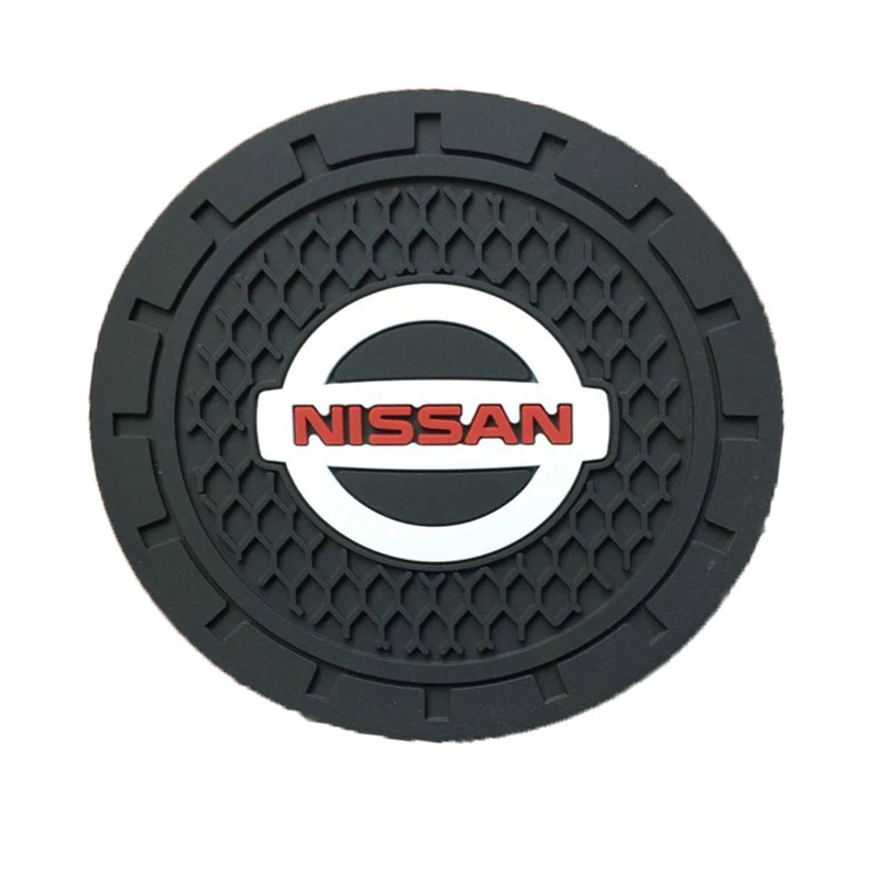 

1pcs Fashion New car coaster water cup slot non-slip mat For Nissans Juke Tiida Teana GTR GTR 350Z 370Z 240SX Car Accessories