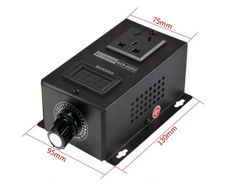 AC 220V 10000W SCR Электронный регулятор напряжения Температура Скорость Регулируемый контроллер регулятор света термостат