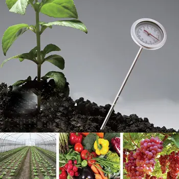 

Environment Friendly Soil Thermometer Food Grade Stainless Steel Compost Temperature Measurement Outdoor