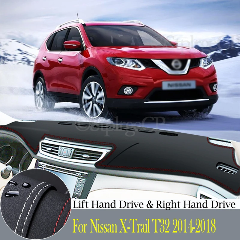 

High-quality leather instrument panel protection pad and light-proof pad for Nissan X-Trail T32 2014-2018 XTrail car accessories