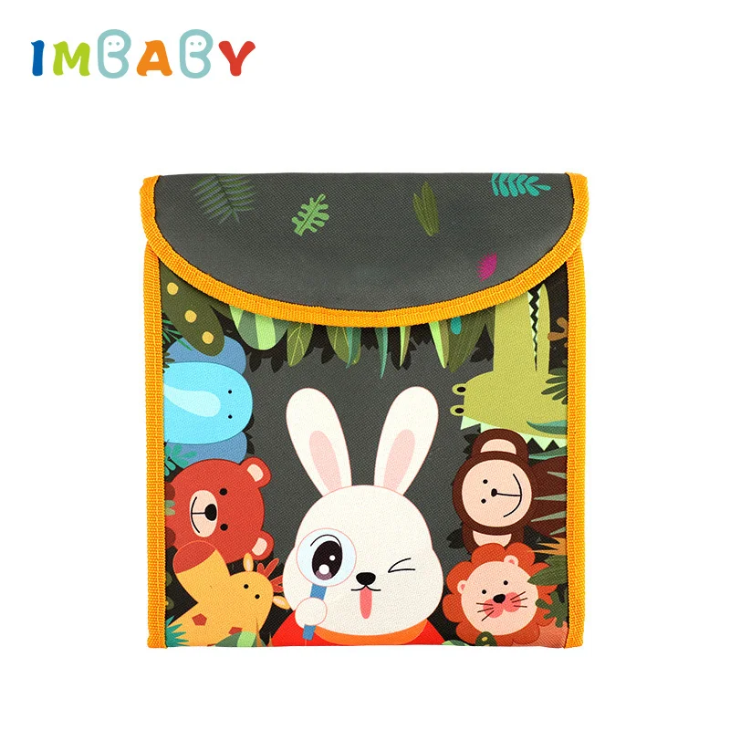 

IMBABY Safety Non-Toxic Board Drawing Book Forest Ocean Coloring Book DIY Blackboard Painting Drawing Board with Chalk Kid Toys