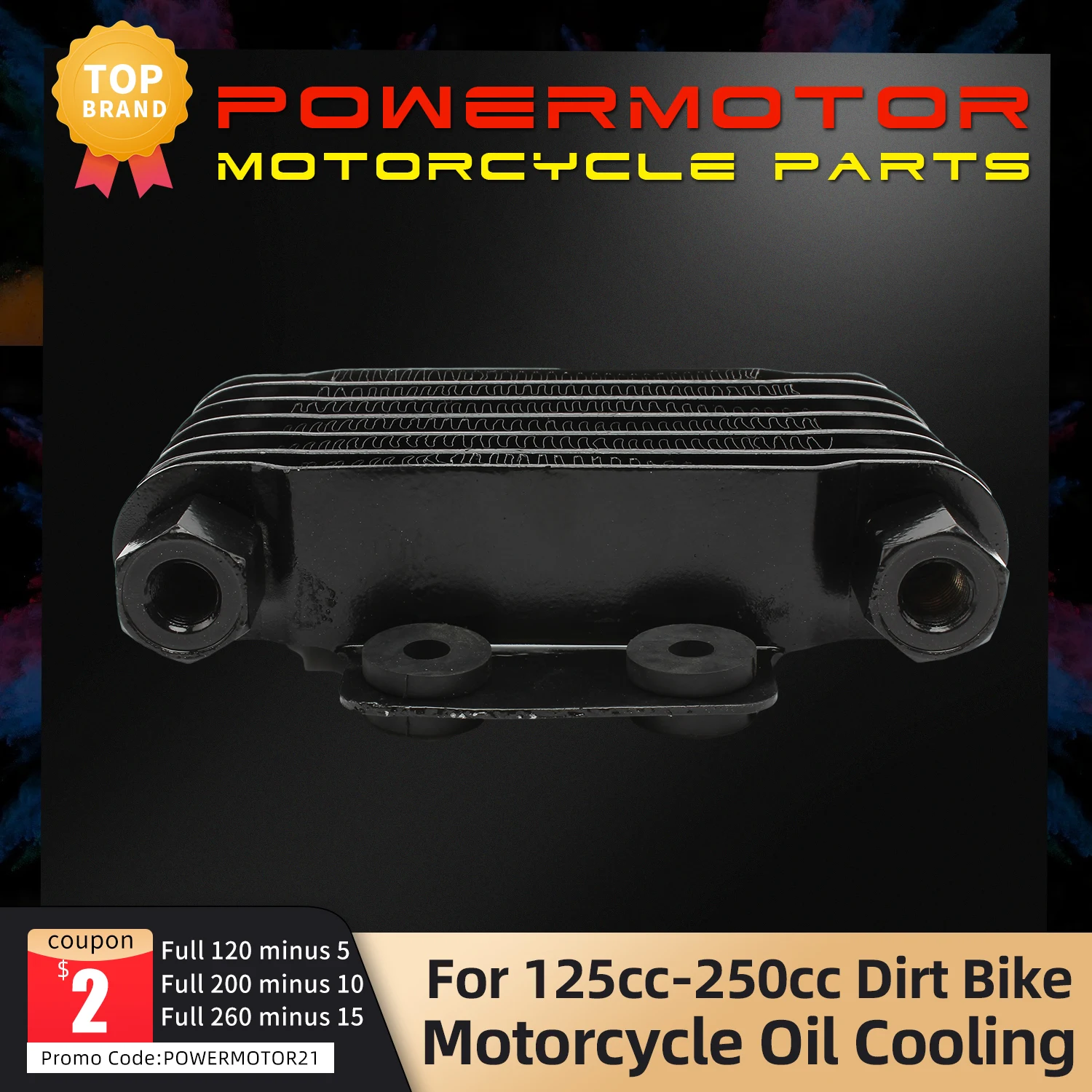 HERCHR Radiatore Olio Motore, Sostituzione del Radiatore di Raffreddamento del Radiatore Olio Motore Universale per Moto a 6 File per Motociclette