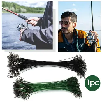 

20Pcs Anti-bite Fishing Lead Line Rope Wire Fishing Tackle Lures Line Black/Green Fishing Lures Artificial Bait