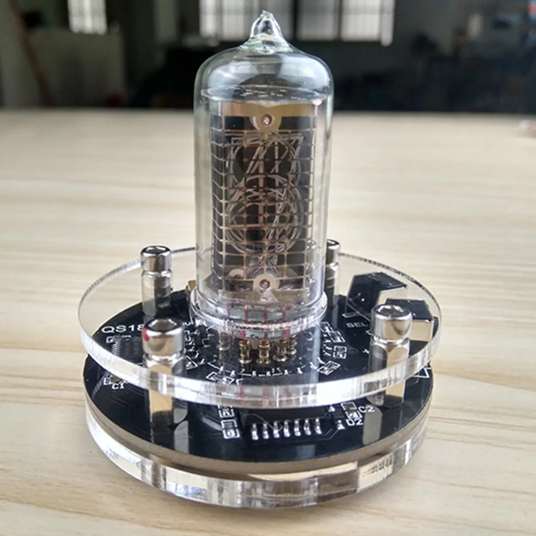 discount  DIY Glow Tube Clock Base Single Digital Glow Tube Clock For Soviet Union Glow Tube QS18-12 (No Glow