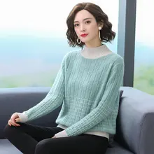 *#Best Price Women Warm Soft Pullovers Cashmere Wool Sweaters Female Crew Neck Woolen Knitted Tops Green Camel Beige Brown Ripple Knitwear *#Best Price Women Warm Soft Pullovers Cashmere Wool Sweaters Female Crew Neck Woolen Knitted Tops Green Camel Beige Brown Ripple Knitwear