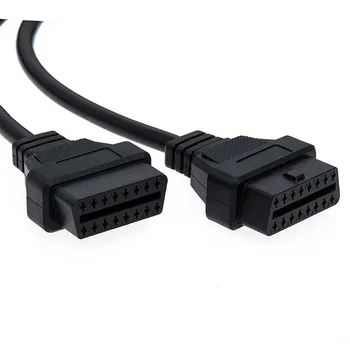 

BEST Car 50cm OBD2 OBD II 16 Pin Right Angle Y-Splitter Extension Cable Z
