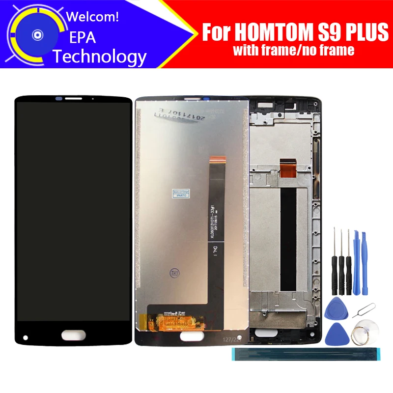 5.99 inch HOMTOM S9 Plus LCD Display+Touch Screen Digitizer Assembly 100% Original New LCD+Touch Digitizer for S9 Plus+Tools