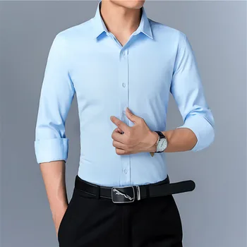 

Men's business casual fashion white shirt men 2020 spring and autumn shirts