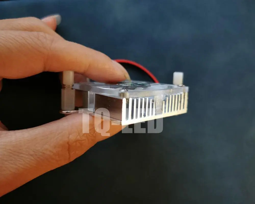 12V Aluminum Radiator with Fan for 3W 5w 10w High Power Led Hole Diatance 5.5cm Aluminum Heatsink