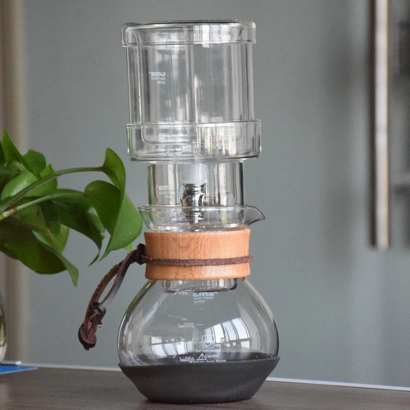 Практичный кофейник с воронкой горшок для напитков прочный стеклянный капельный