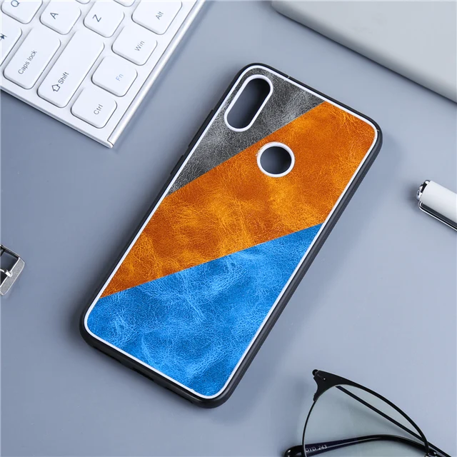 Роскошный кожаный защитный чехол для Xiao mi Red mi Note 7 Note 6 Pro S2 5 Plus K20 6A мягкий чехол-бампер для Xiao mi F1 mi 6X - Цвет: Серый