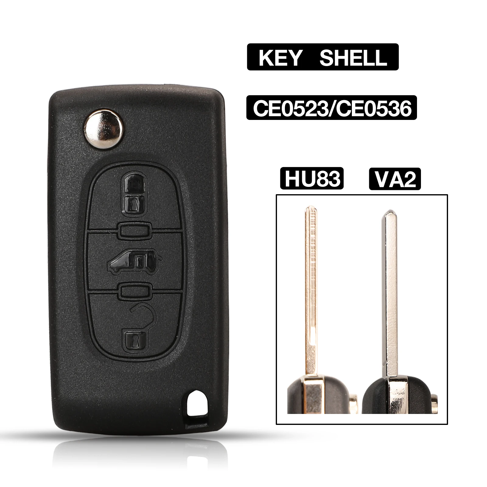 

Jingyuqin 10 шт. CE0523 CE0536 HU83/VA2 лезвие искусственное 3BTN автомобильный Стайлинг для Peugeot Citroen Xsara Picasso Berlingo