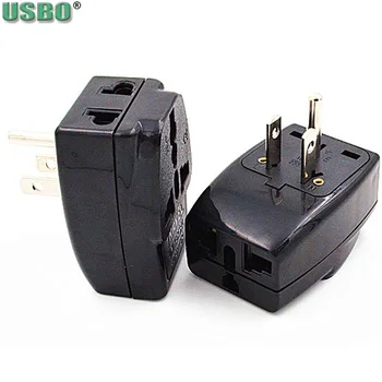 

India EU AU UK Russia to USA Japan canada Philippines Thailand Taiwan Grounded US Travel Adapter Outlet 2 in 1 power plug type B