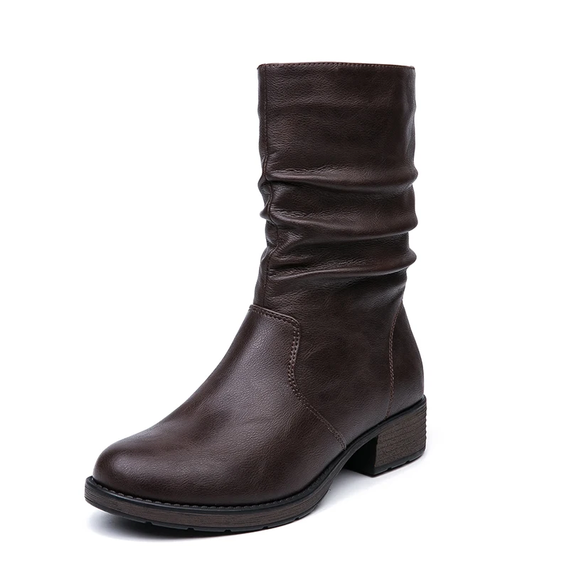 AIMEIGAO/высококачественные женские ботильоны на плоской подошве; короткие ботильоны в стиле ретро; теплые женские ботинки; ботинки из мягкой кожи на плоской подошве