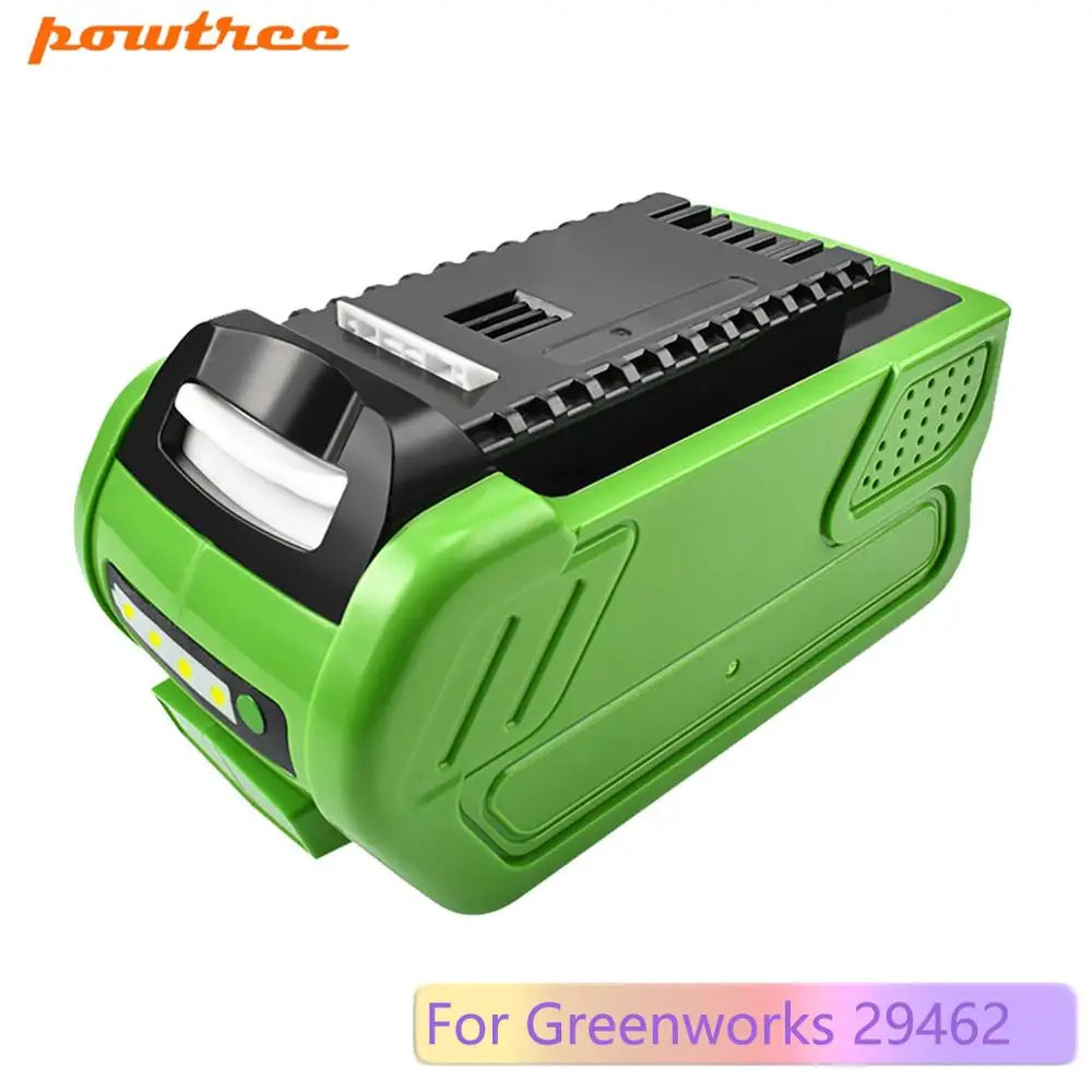 Литий-ионный аккумулятор Powtree 6000 мАч для GreenWorks 29462 Сменные Аккумуляторы 29472 29252 20202