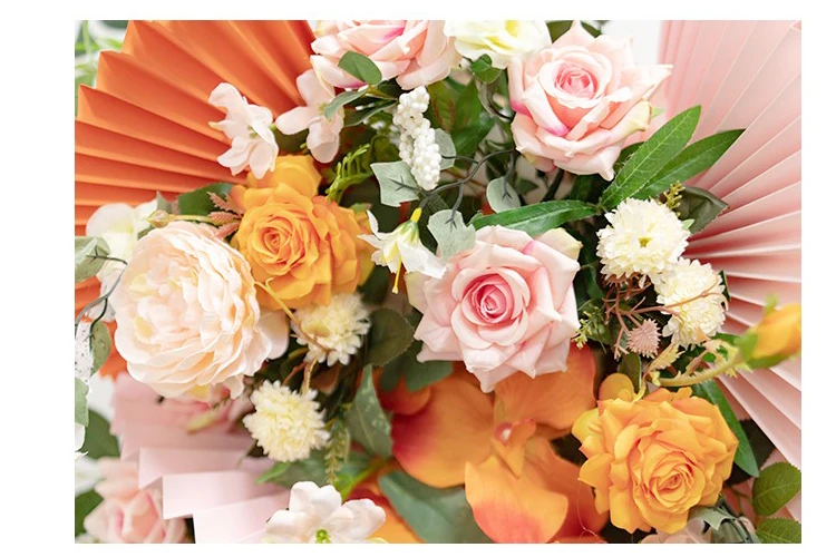 JAROWN Creative Origami Silk Flower Arch Floral Wedding Decoration Set Event Stage Background Layout Wedding Simulation Flower Decorscion Hogar (21)