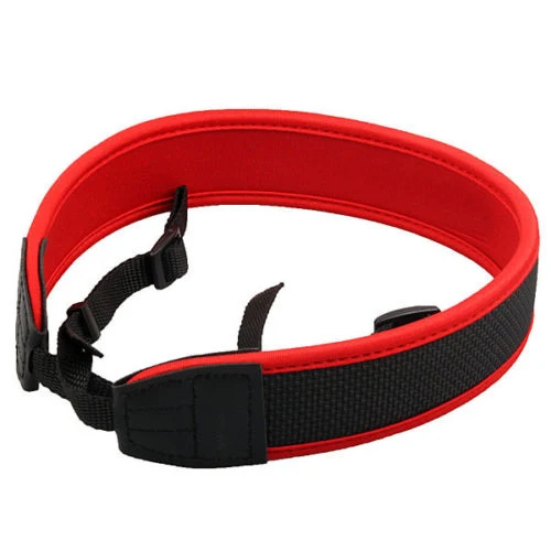 Rosso Morbido Neoprene Neck Strap Per Dslr Universale Della Macchina Fotografica