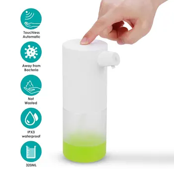 

320ml Automatic Foaming Soap Dispenser with Infrared Motion Sensor Premium Touchless Battery Operated Handsfree Soap Dispenser