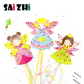 

Saizhi Craft Toys For Children Creative Colorful Magic Diamond Fairy Stick Kindergarten Kids Diy Craft Sets Handmade Show Props