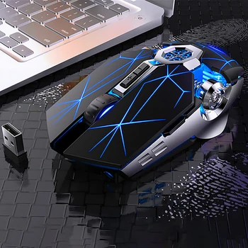 

LED Backlit Gaming Mouse Home Office Rechargeable Computer Laptop 2.4G Wireless Mouse 1600DPI