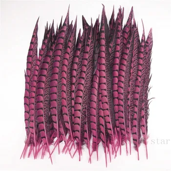 

Natural 20-60CM (8-24 inches) Pheasant feather dyed pink 30-100PCS DIY craft opera head feather decorative accessories