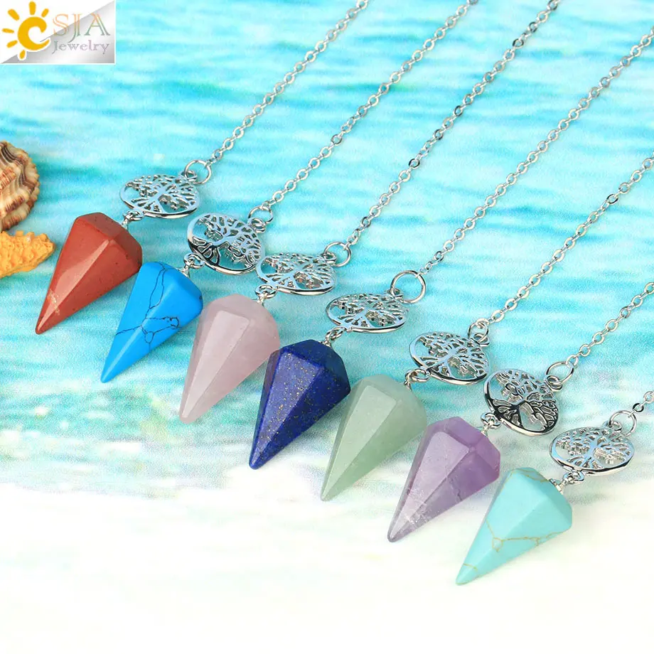 Tree of Life Natural Stone Pendulum 2