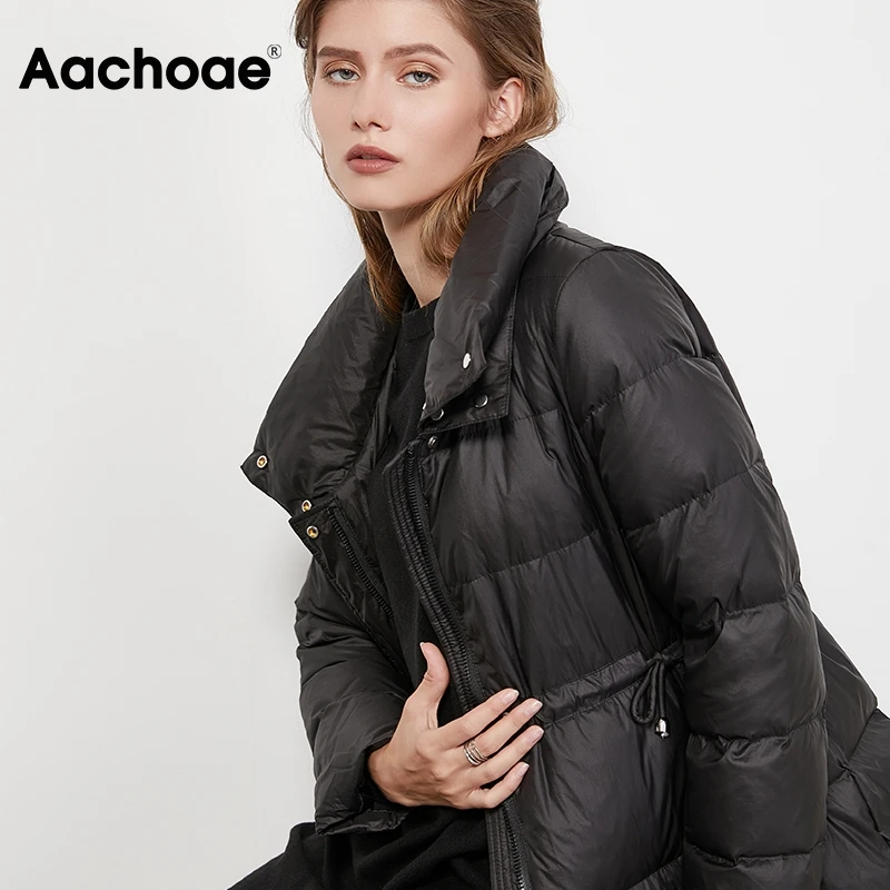 Aachoae Solid Long Womens Coats Long Sleeve Casual