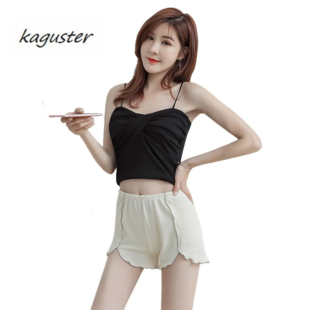 

2020 cheap stuff New style light proof shorts summer silver edge plus large women elastic comfortable Home Shorts