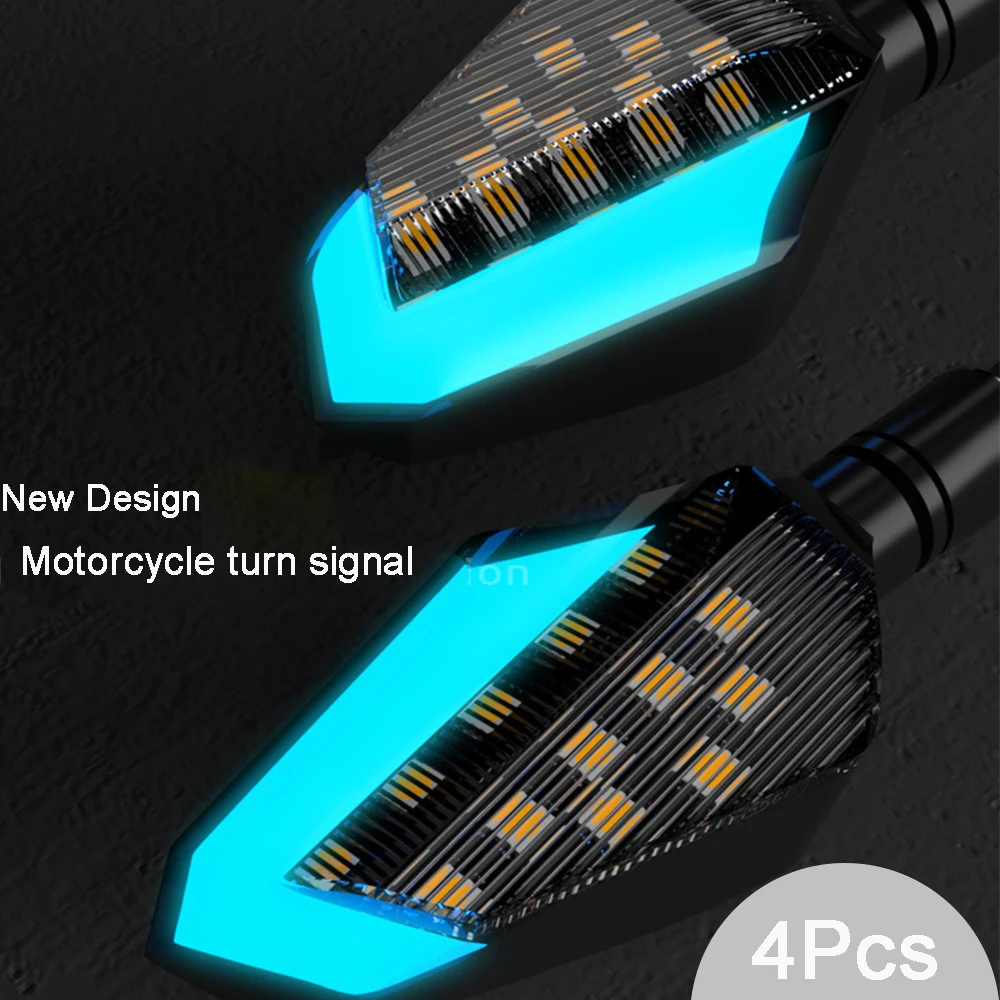 4 шт 12В водить мотоцикл сигнала поворота Стоп-сигнал ламповый индикатор проблесковый мигающий для Kawasaki ninja 300 400 650 250 Z400 Z125 Z900