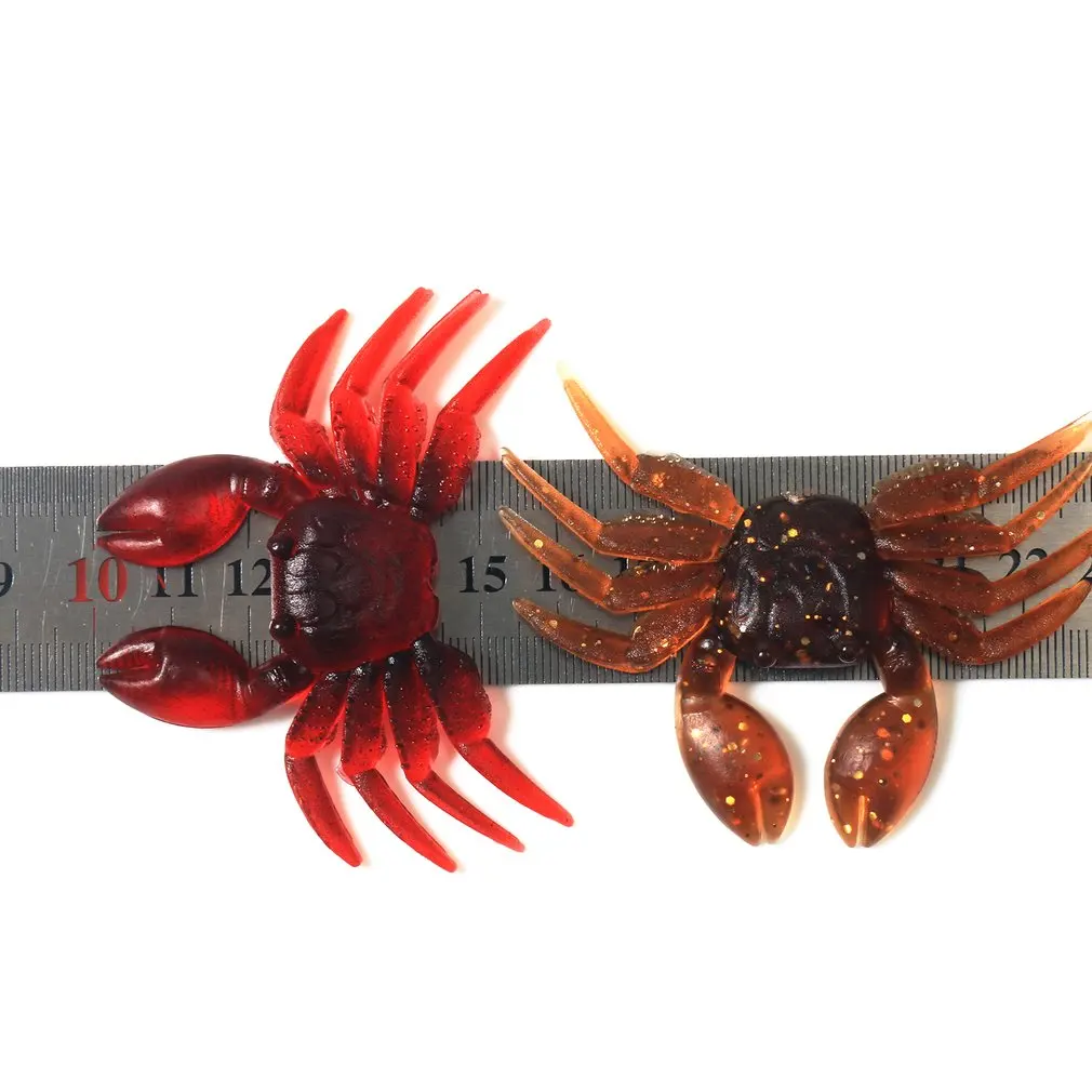 

Artificial Crab Lure Bait 3D Simulation Soft Fish Bait Fishing Lures for Bass Trout Fishing Tackle Accessories