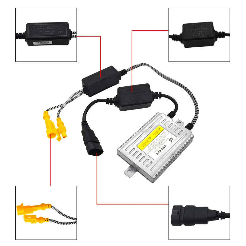 SUKIOTO AC 55W Xenon Canbus Ballast HID No Error Canbus Headlight Silm Ballast For Kit Xenon Bulb H1 H3 H7 H9 H11 9005 9006 D2H (1)