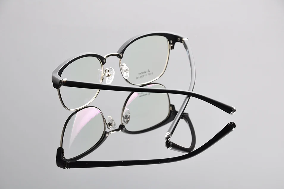 Винтаж Nerd рамки Eyeglasses способа с прозрачными линзами в стиле ретро глаз оправы для очков в стиле унисекс, Eeyeglasses W/Чехол квадратный Стиль очки с диоптриями