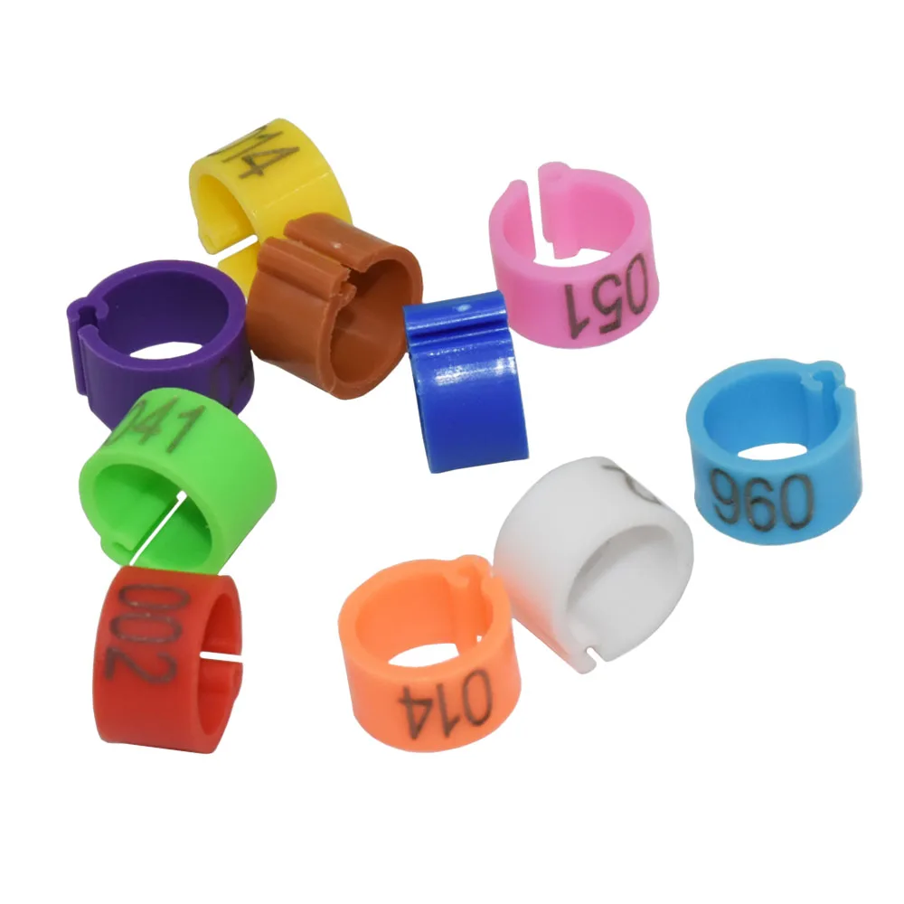 Lote de 100 Uds. De anillos de pata de Pichón de 8mm de diámetro interior, con Clip de pájaro, ave, Paloma, loro, 100 Uds., artículos para Paloma