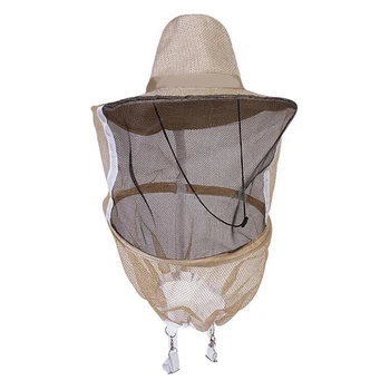

New Sell Beekeeping Cowboy Hat Mosquito Bee Insect Net Veil Head Face Protector
