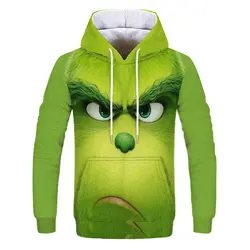 Мужская мода Shrek/The Grinch 3d толстовки Shrek рубашка забавная толстовка хип хоп Уличная 3d Принт толстовки