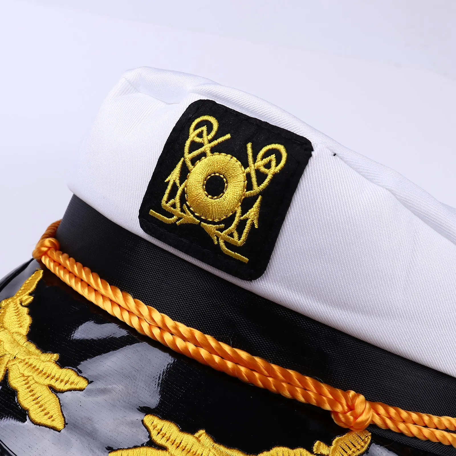 Men Yacht Captain Boating Hat Sailor Cap Aviator Sunglasses White