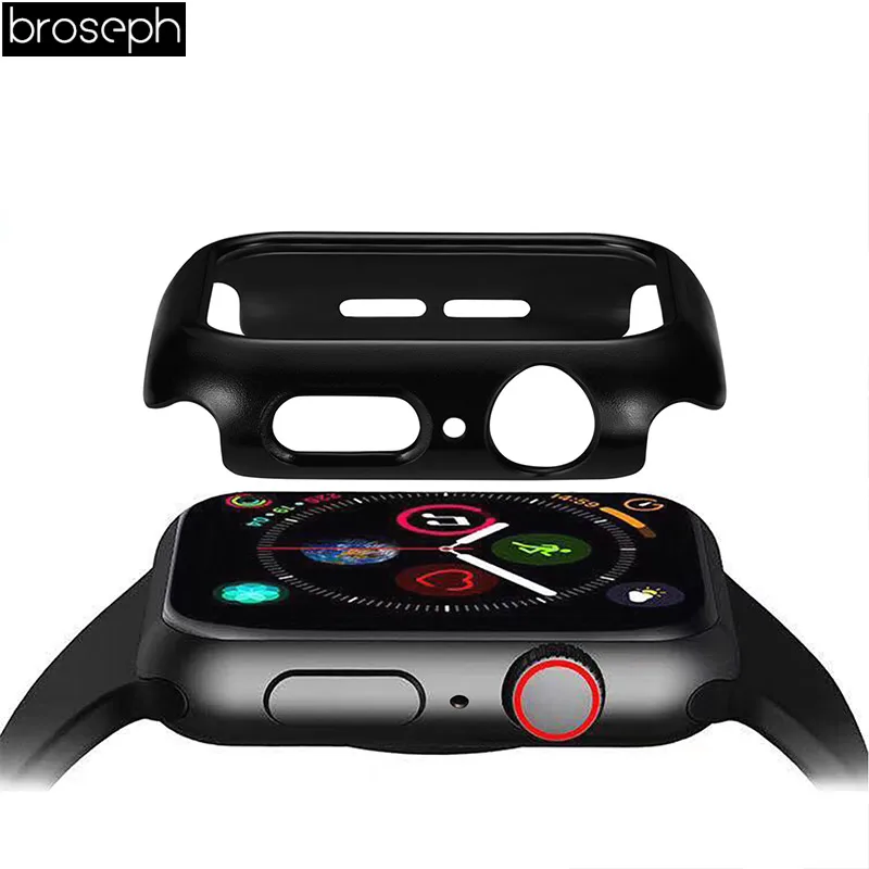 PET Sreen защитный чехол для Apple Watch 4 полосы 44 мм 40 мм корпус из поликарбоната чехол для iwatch серии 4 защита Бампера