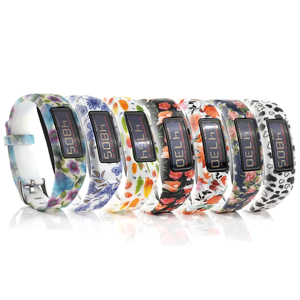 (JM2GJHS) 7 шт./лот PY--0I20 мягкий силиконовый сменный Браслет для Garmin Vivofit 2