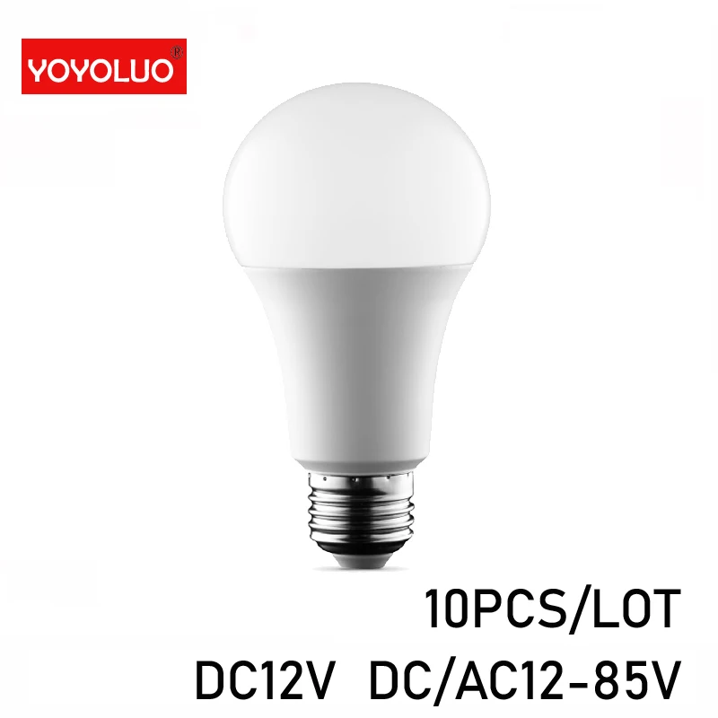 E27 светодиодный светильник 3 Вт 6 DC 12 В DC/AC12V 85V 9 15 Светодиодный Ampoule Bombilla для дома