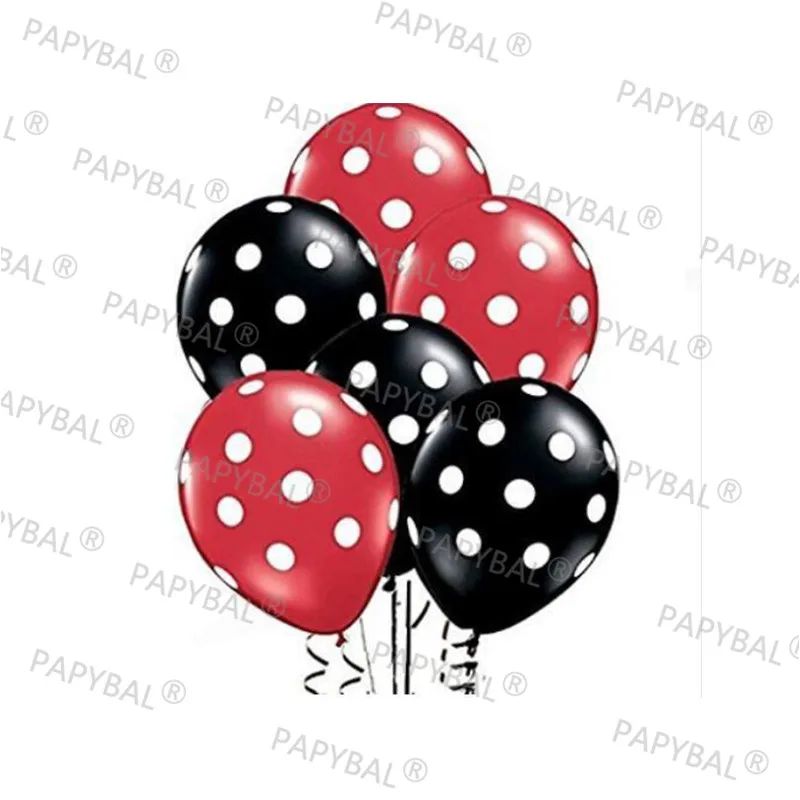 100pcs Ladybug Balloons Rouge Noir Polka Dot Latex Ballons 12 pouces  Ladybug Spot Ballons pour Ladybug Thème Décoration de fête, Fournitures de  mariage d'anniversaire