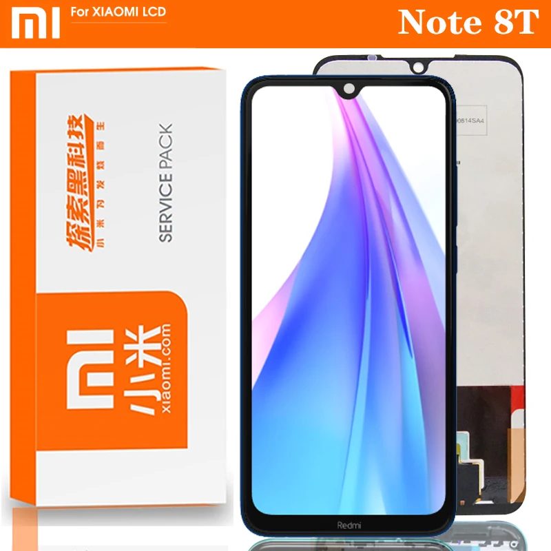 100% Новый оригинальный с рамкой для 6 3 ''Xiaomi Redmi Note 8T ЖК дисплей экран сенсорный дигитайзер Запчасти