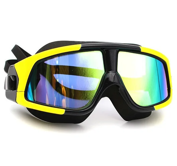 

Adult Swimming Goggles High-definition Anti-fog Swimming Goggles Ultra Large Frame Silica Gel Electroplated Plain Glasses Swimmi