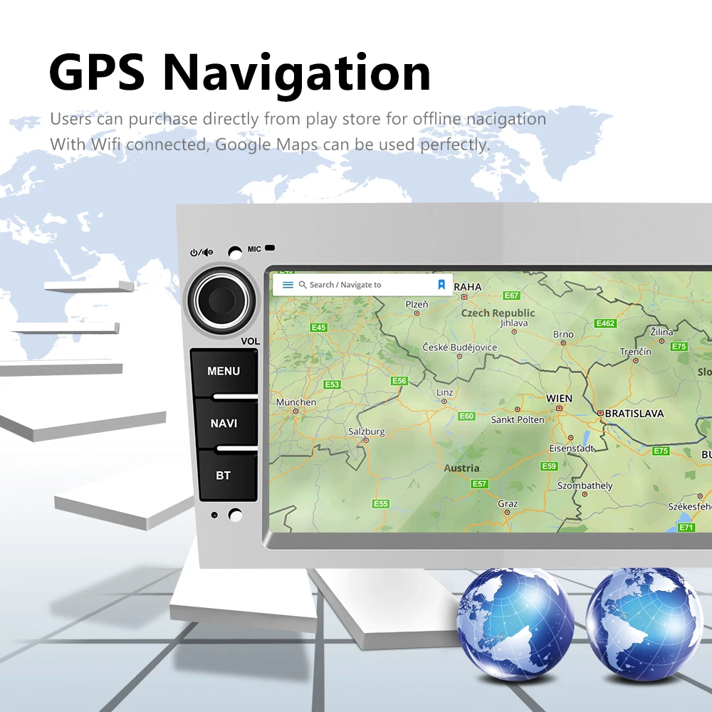 Автомагнитола Podofo мультимедийный плеер на Android 8 1 с 7 "экраном Wi Fi GPS для Opel Astra