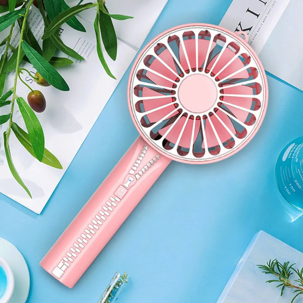 Multifunction Handheld Mini Fan Portable USB Charging 4 in 1 Handfan Assemble 3 Gears Adjustable Air Cooling Ventilador