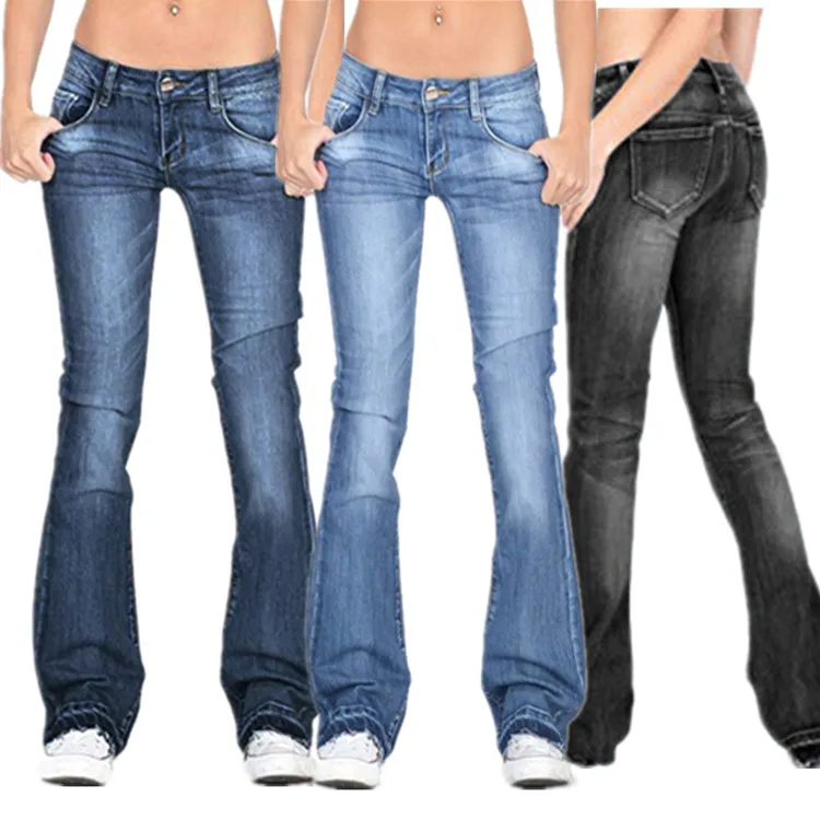 stretch skinny flare jeans