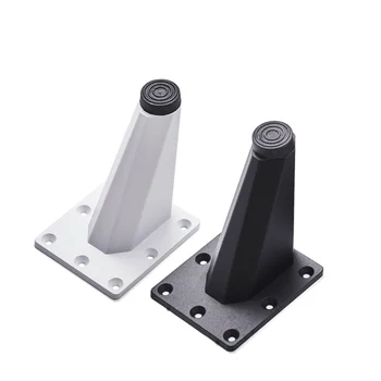 

4pcs Square Metal Furniture Legs Black Coffee Table Rubber Feet for Cabinets Sofa Feet Hardware Furniture Table Legs