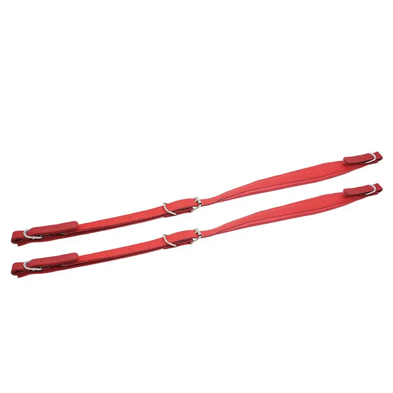 

2 Pcs Adjustable Synthetic Leather Accordion Shoulder Straps for 6-120 Bass Accordions red Color