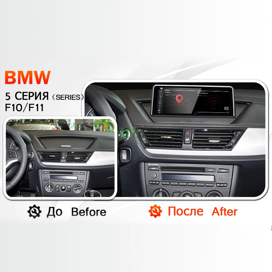 Excellent 4G 64G IPS Android 9.0/7.1 Car GPS Radio for BMW X1 E84 2009-2015 CIC system Navigation Glonass Original Steer wheel no DVD 1