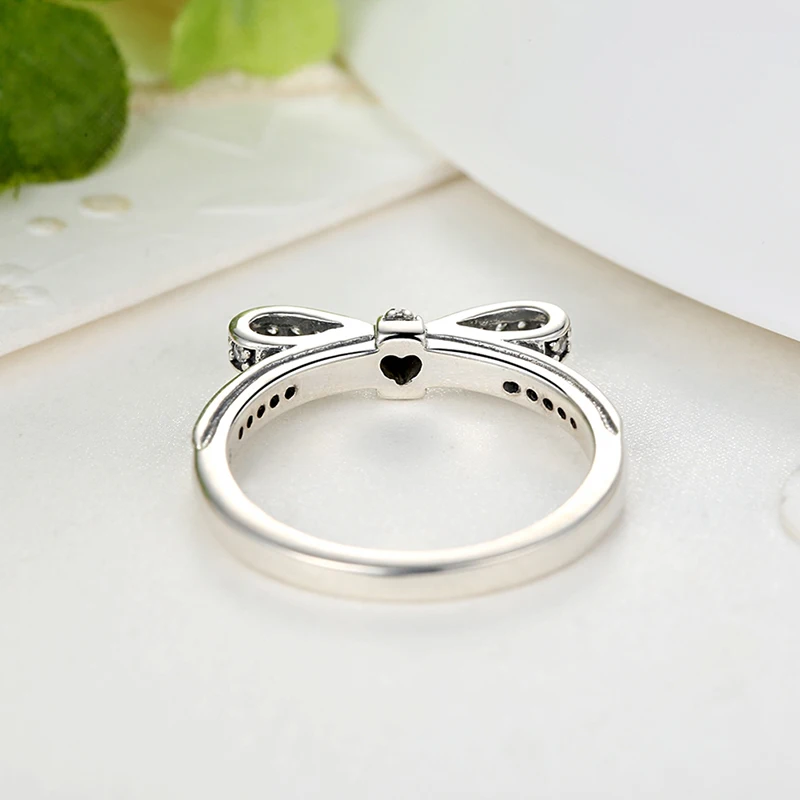 CodeMonkey Лидер продаж 925 пробы Серебряное кольцо для женщин классические кольца на удачу с бантом модные ювелирные изделия дропшиппинг R7104
